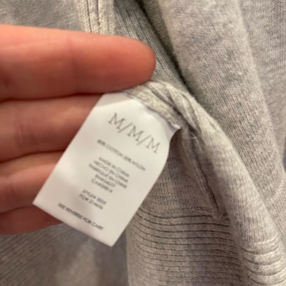 Cabi Willow zip front Peplum grey Cabi cardigan. - Picture 7 of 9